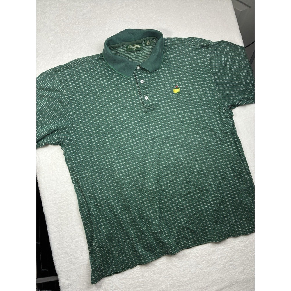 VTG Masters Collection Augusta National Golf Polo Shirt Sz XL Green Pima Cotton